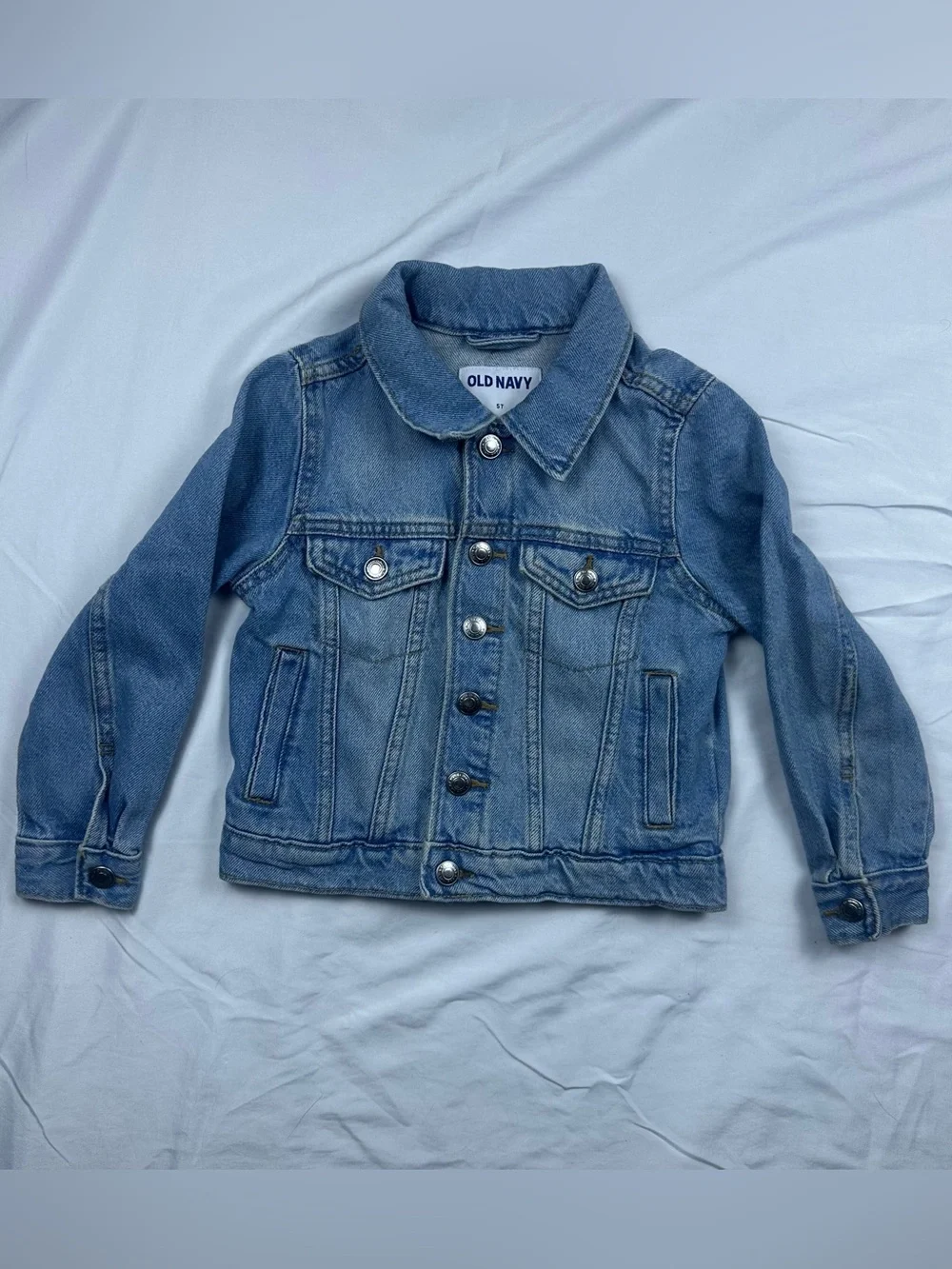 Old Navy Light Wash Denim Jacket Girls 5T